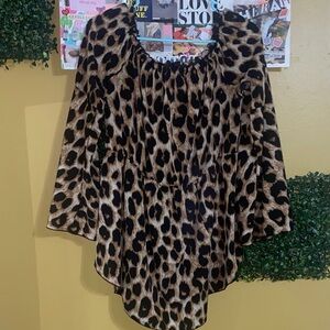 SHEIN Leopard Patterned Blouse